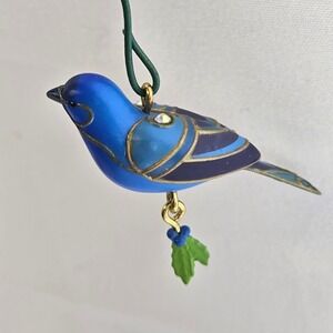 Hallmark Keepsake Blue Bunting Mini Ornament Beauty of Birds Series 2015